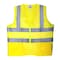 Tr Industrial Yellow Mesh Safety Vest, Size Small, 2Pocket W Zipper, 5PK TR88034-5PK - alternate 1